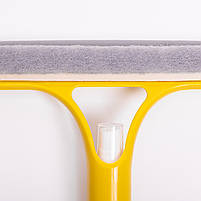 Швабра-щітка з пульверизатором і скребком для миття вікон, дзеркал та гладких поверхонь Жовта HP-35015-26Y, фото 4