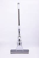 Швабра губка для миття підлоги з віджиманням швабра 38 (см) телескопічна самовіджимна HP-35015-33, фото 2