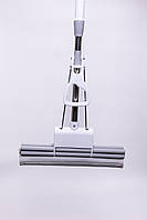 Швабра губка для миття підлоги з віджиманням швабра 38 (см) телескопічна самовіджимна HP-35015-33, фото 7