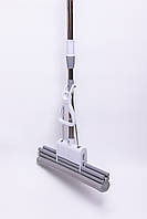 Швабра губка для миття підлоги з віджиманням швабра 38 (см) телескопічна самовіджимна HP-35015-33, фото 8