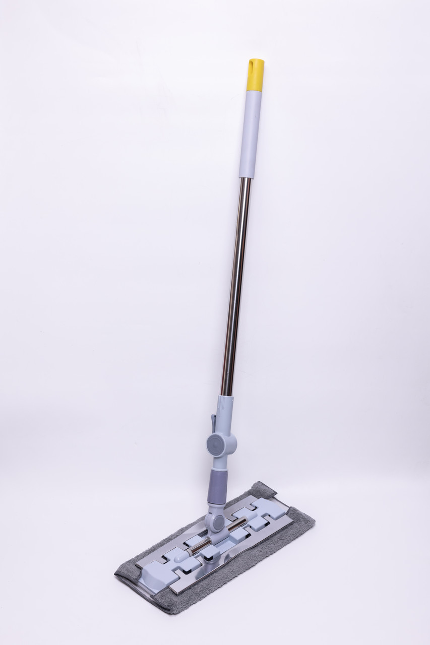 Плоска швабра для миття підлоги, стін та стелі універсальна швабра для прибирання Жовтий HP-35015-35Y, фото 1