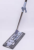 Плоска швабра для миття підлоги, стін та стелі універсальна швабра для прибирання Жовтий HP-35015-35Y, фото 2