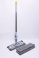 Плоска швабра для миття підлоги, стін та стелі універсальна швабра для прибирання Жовтий HP-35015-35Y, фото 4