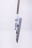 Плоска швабра для миття підлоги, стін та стелі універсальна швабра для прибирання Сірий HP-35015-35G, фото 3