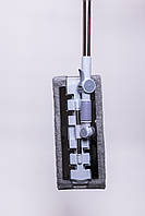 Плоска швабра для миття підлоги, стін та стелі універсальна швабра для прибирання Сірий HP-35015-35G, фото 4