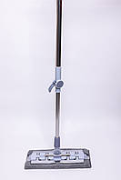 Плоска швабра для миття підлоги, стін та стелі універсальна швабра для прибирання Сірий HP-35015-35G, фото 7