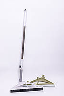 Трикутна швабра з металевою ручкою та гумовою кромкою для плитки, ламінату, лінолеуму, вологого прибирання HP-35015-38, фото 2