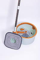 Набір для прибирання швабра з віджимом 119 (см) та відром 7 (л) професійна швабра з відром Блакитний HP-35015-45, фото 3