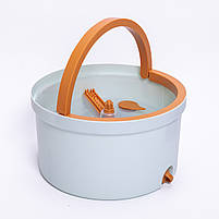 Набір для прибирання швабра з віджимом 119 (см) та відром 7 (л) професійна швабра з відром Блакитний HP-35015-45, фото 6