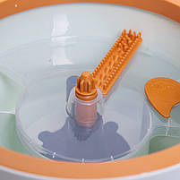 Набір для прибирання швабра з віджимом 119 (см) та відром 7 (л) професійна швабра з відром Блакитний HP-35015-45, фото 8