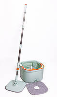 Набір для прибирання швабра з віджимом та відром професійна швабра з відром Зелений HP-35015-46, фото 2