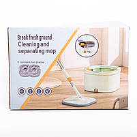 Набір для прибирання швабра з віджимом та відром професійна швабра з відром Зелений HP-35015-46, фото 6