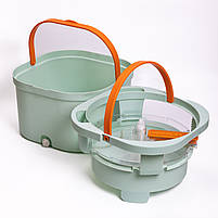 Набір для прибирання швабра з віджимом та відром професійна швабра з відром Зелений HP-35015-46, фото 8