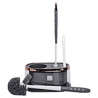 Набір для туалету настінний 3 в 1: 2 йоржика + щітка, йорж для унітазу силіконовий з щіткою йоржик для унітазу HP-35015-47DG, фото 5