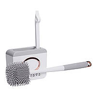 Комплект аксесуарів для туалету з підставкою 13×5.5×42 (см) Сірий HP-35015-48G, фото 4