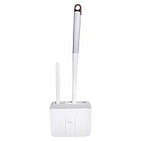 Комплект аксесуарів для туалету з підставкою 13×5.5×42 (см) Сірий HP-35015-48G, фото 7