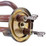 Тен фланцевий для бойлера Thermowatt 34001242 (мідний, на подовжених ніжках) 1500W, фланець 48mm (під анод M6), фото 5