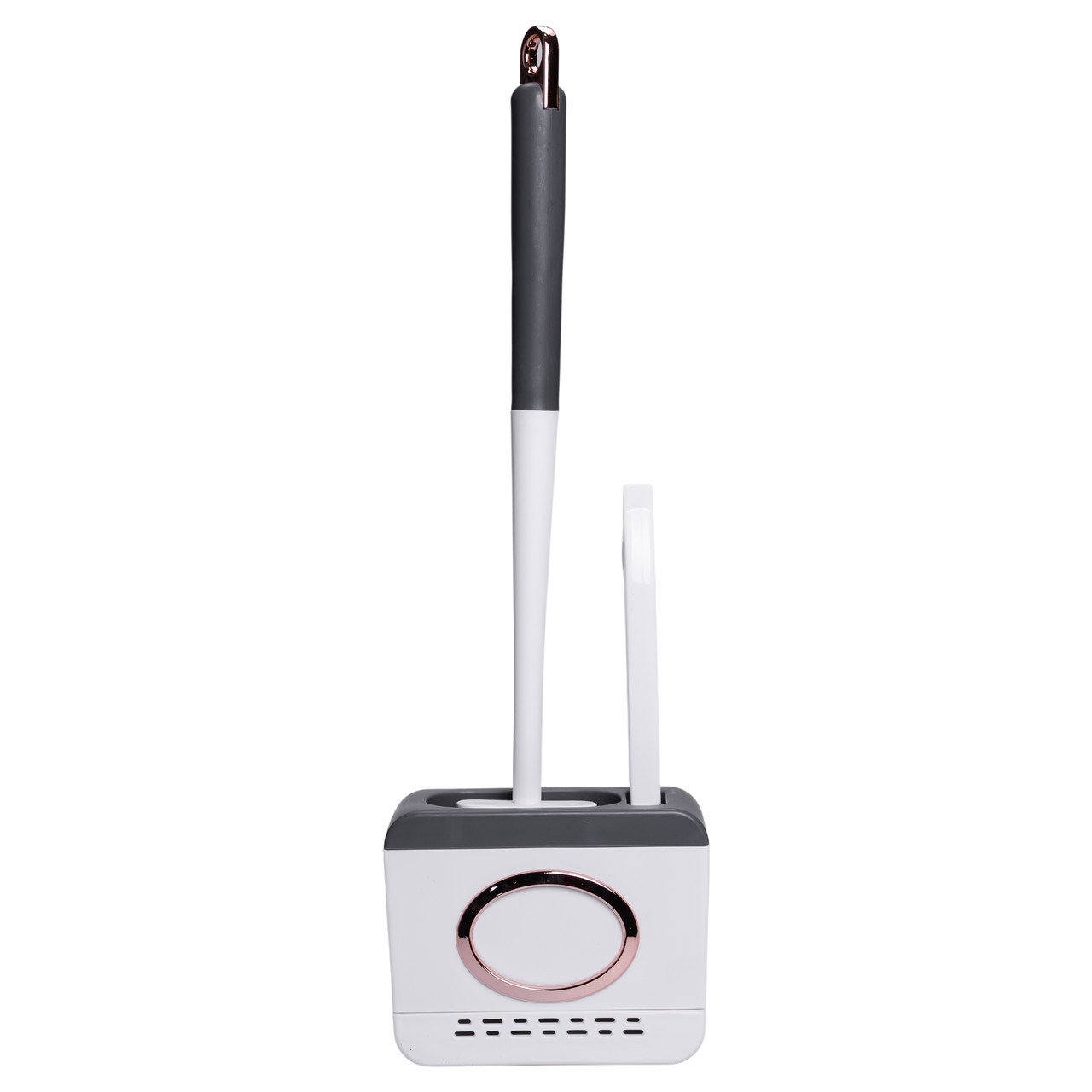 Силіконовий йоржик для туалету настінний 13×5.5×42 (см) йорж для унітазу силіконовий із щіткою йоржик для унітазу HP-35015-48DG, фото 1