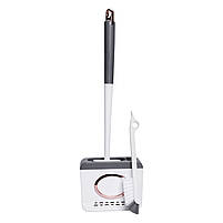 Силіконовий йоржик для туалету настінний 13×5.5×42 (см) йорж для унітазу силіконовий із щіткою йоржик для унітазу HP-35015-48DG, фото 4