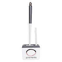 Силіконовий йоржик для туалету настінний 13×5.5×42 (см) йорж для унітазу силіконовий із щіткою йоржик для унітазу HP-35015-48DG, фото 6