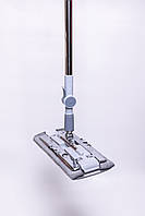 Швабра для підлоги з телескопічною ручкою та насадкою, підходить для плитки, ламінату, лінолеуму, прибирання дому HP-35015-50, фото 7