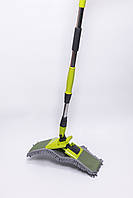 Швабра з телескопічною ручкою та насадкою з мікрофібри для миття підлоги, плитки, ламінату й лінолеуму HP-35015-51, фото 5