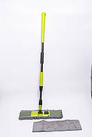 Швабра з телескопічною ручкою та насадкою з мікрофібри для миття підлоги, плитки, ламінату й лінолеуму HP-35015-51, фото 7