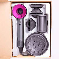 Фен стайлер для волосся 5 в 1 Supersonic Premium 1600Вт 5 насадок 3 режими швидкості з іонізацією Рожевий PH770P, фото 6