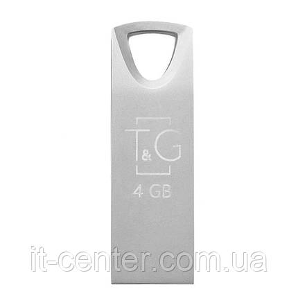 Флеш-накопичувач USB 4GB T&G 117 Metal Series Silver (TG117SL-4G), фото 1