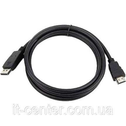 Кабель Atcom DisplayPort — HDMI (M/M), 1.8 м, Black (20120), фото 1
