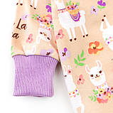 Чоловічок для дівчинки на блискавці з ламами Llama, фото 3