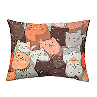 Наволочка 1 шт 50x70 см бязь Мрійливі котики Love You