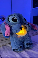 Мягкая игрушка Стич (Stich) из мультфильма Лило и Стич, дышит, светится, колыбельная Лучшая цена