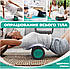 Масажний ролик (роллер) гладкий PowerPlay 4021 Fitness Roller Чорно-зелений (45x15см.), фото 9