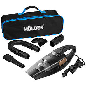 Пилосос автомобільний Molder від прикурювача з LED ліхтарем 110Вт, 12В, 3.2кПа, чорний