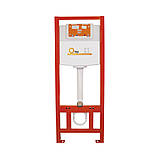 Набір Qtap Інсталяція 3 В 1 Nest Qt0133M425 З Панеллю Змиву Лінійної Qt0111M08381Crm + Унітаз З Сидінням Crow Qt05335170W, фото 4