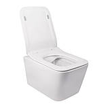 Набір Qtap Інсталяція 3 В 1 Nest Qt0133M425 З Панеллю Змиву Лінійної Qt0111M08381Crm + Унітаз З Сидінням Crow Qt05335170W, фото 7