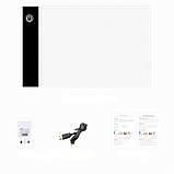 Світловий планшет формат А4 для малювання та копіювання, потужність 3,5 W, фото 5