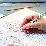 Набір професійних олівців для малювання WORISON 14B-9H/24 олівця, фото 5