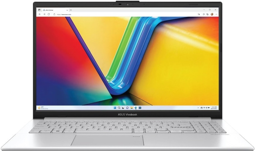 Ноутбук ASUS Vivobook Go 15 E1504FA-BQ049 15.6" FHD IPS, AMD R5-7520U, 8GB, F512GB, UMA, NoOS, Сріблястий, фото 1