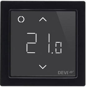 Терморегулятор Devi Devireg Smart +5...45° електронний Wi-Fi вбудований дротовий датчик 16A 230В чорний