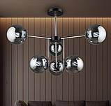 Люстра K2307/6 Чорний + Хром, фото 4