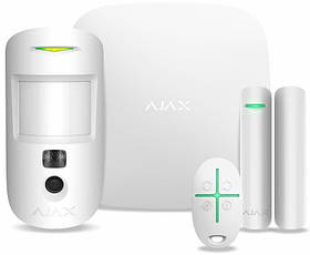 Комплект охоронної сигналізації Ajax HDR StarterKit Cam Plus, hub 2 plus, motioncam HDR, doorprotect,