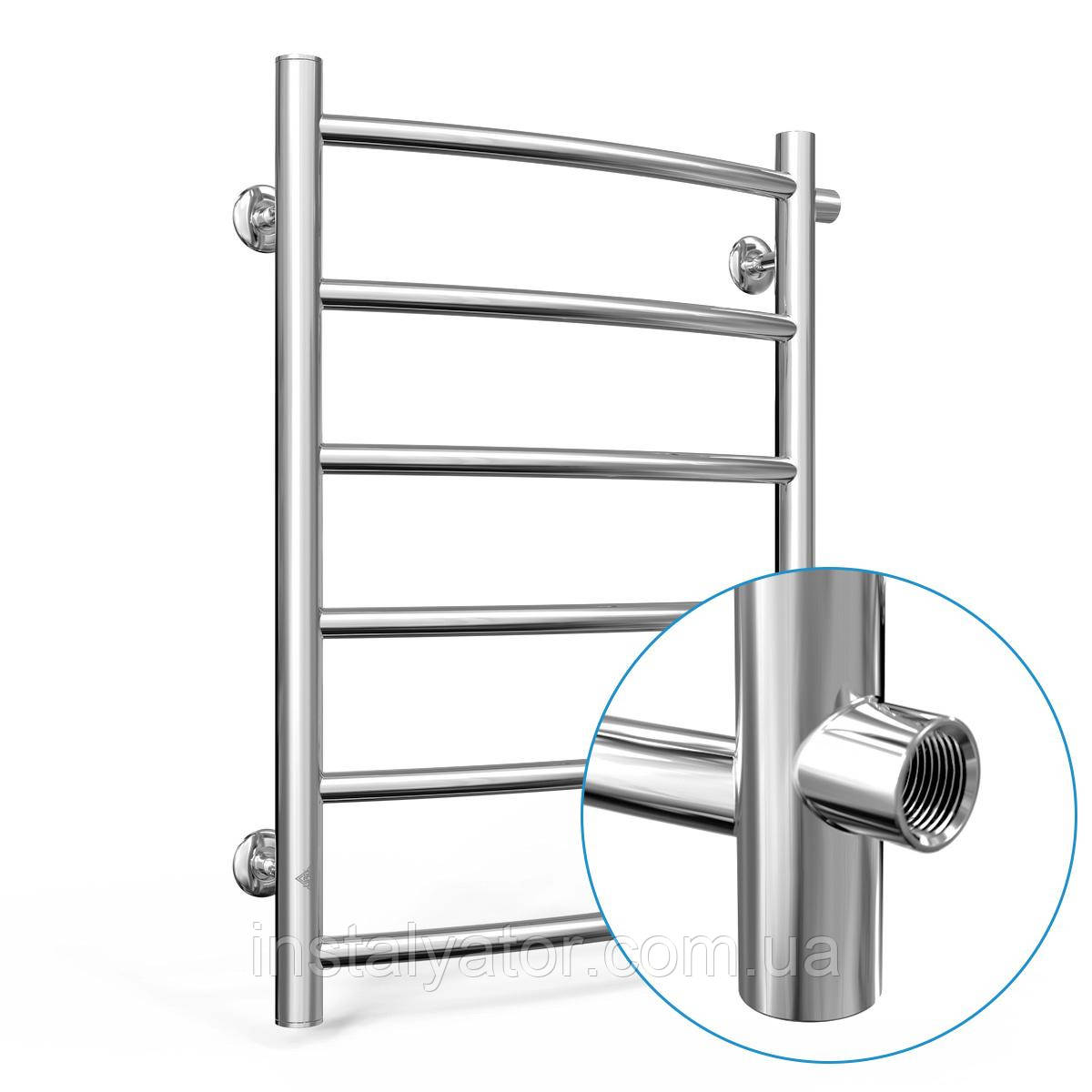 Водяна сушарка для рушників Laris Класик П6 400 х 600 б/п 1/2" мц 500, фото 1