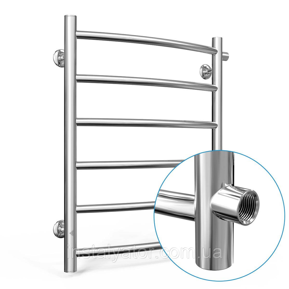 Водяна сушарка для рушників Laris Класик П6 450 х 600 б/п 1/2" мц 500, фото 1