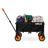 Візок розкладний з сіткою Humberg HM-513 100 л, чорно-оранжевий, фото 5