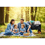 Візок розкладний з сіткою Humberg HM-513 100 л, чорно-оранжевий, фото 7