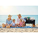 Візок розкладний з сіткою Humberg HM-513 100 л, чорно-оранжевий, фото 8