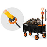 Візок розкладний з сіткою Humberg HM-513 100 л, чорно-оранжевий, фото 10