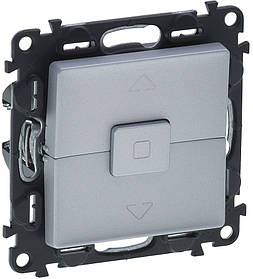 Вимикач для жалюзі Legrand VALENA LIFE/ALLURE, алюміній